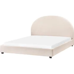 BETT mit Lattenrost 160/200 cm Hellbeige Vaucluse