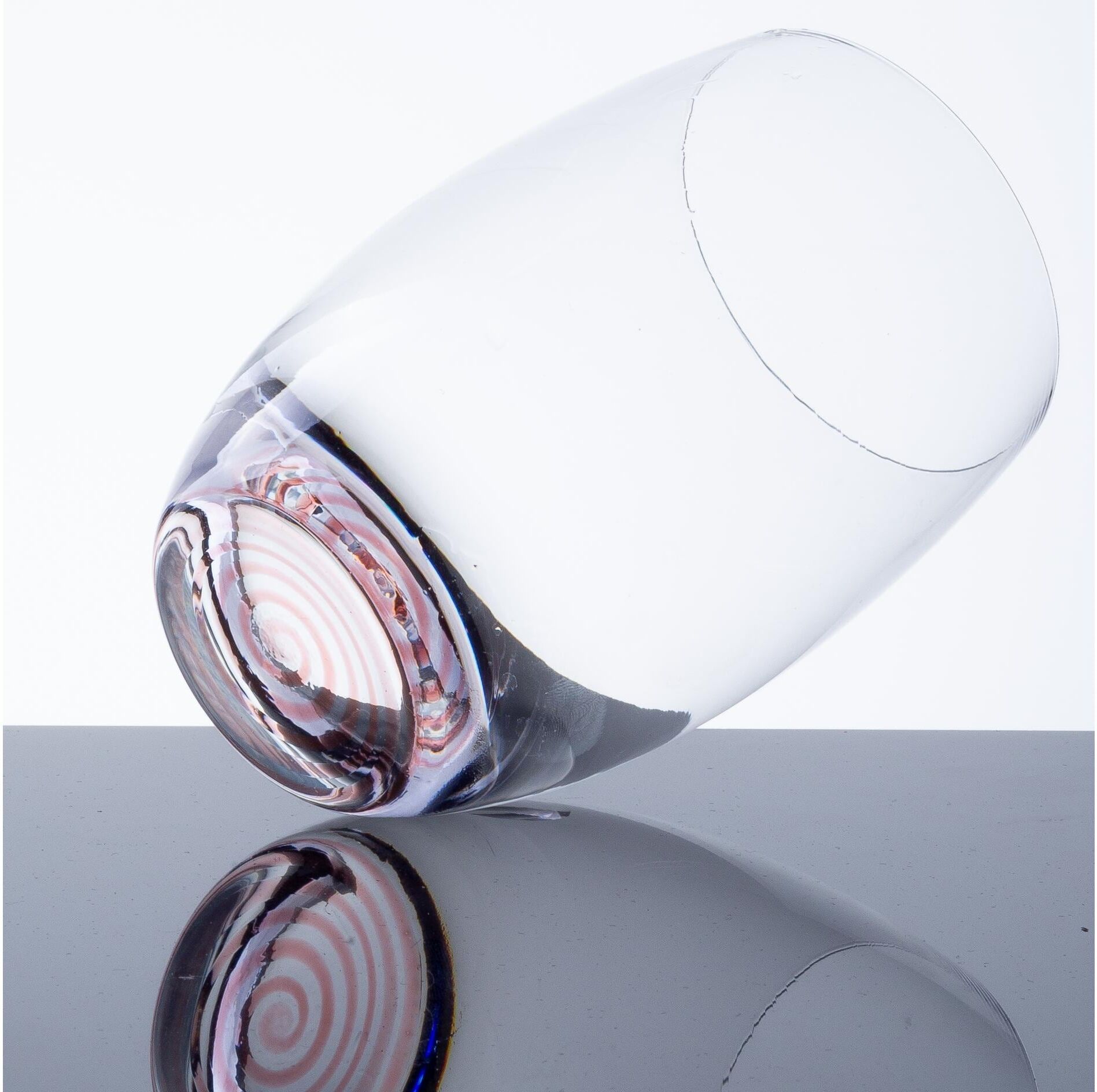 Gläser-Set "Lunasol Optima Color Tumbler 460 ml Snail", transparent (rot, transparent), H:12,2cm, Trinkgefässe, Gläser-Set rot, transparent 12,2cm, 460ml