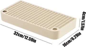 Inspire Curations CleanStep Cat Litter Ramp & Tracking Mat khaki