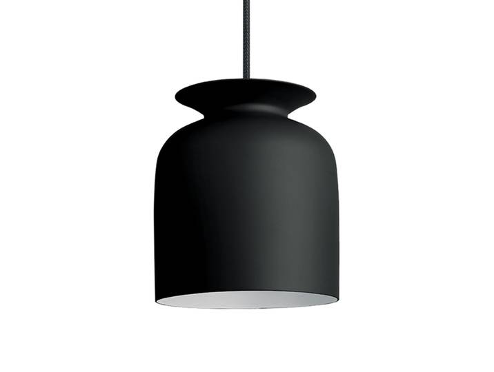 GUBI lampe à suspension RONDE Ø20 cm (Noir - Aluminium)