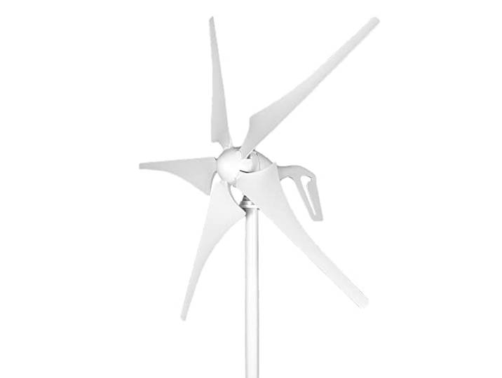 Hochleistungs-Windturbinengenerator, 1000W 48V Volt Energie Nylon Fiber Blade Horizontal Home Windturbinen Windgenerator Power Wind mil mit MPPT Controller Hohe Windenergienutzung ( Color : 24V , Size