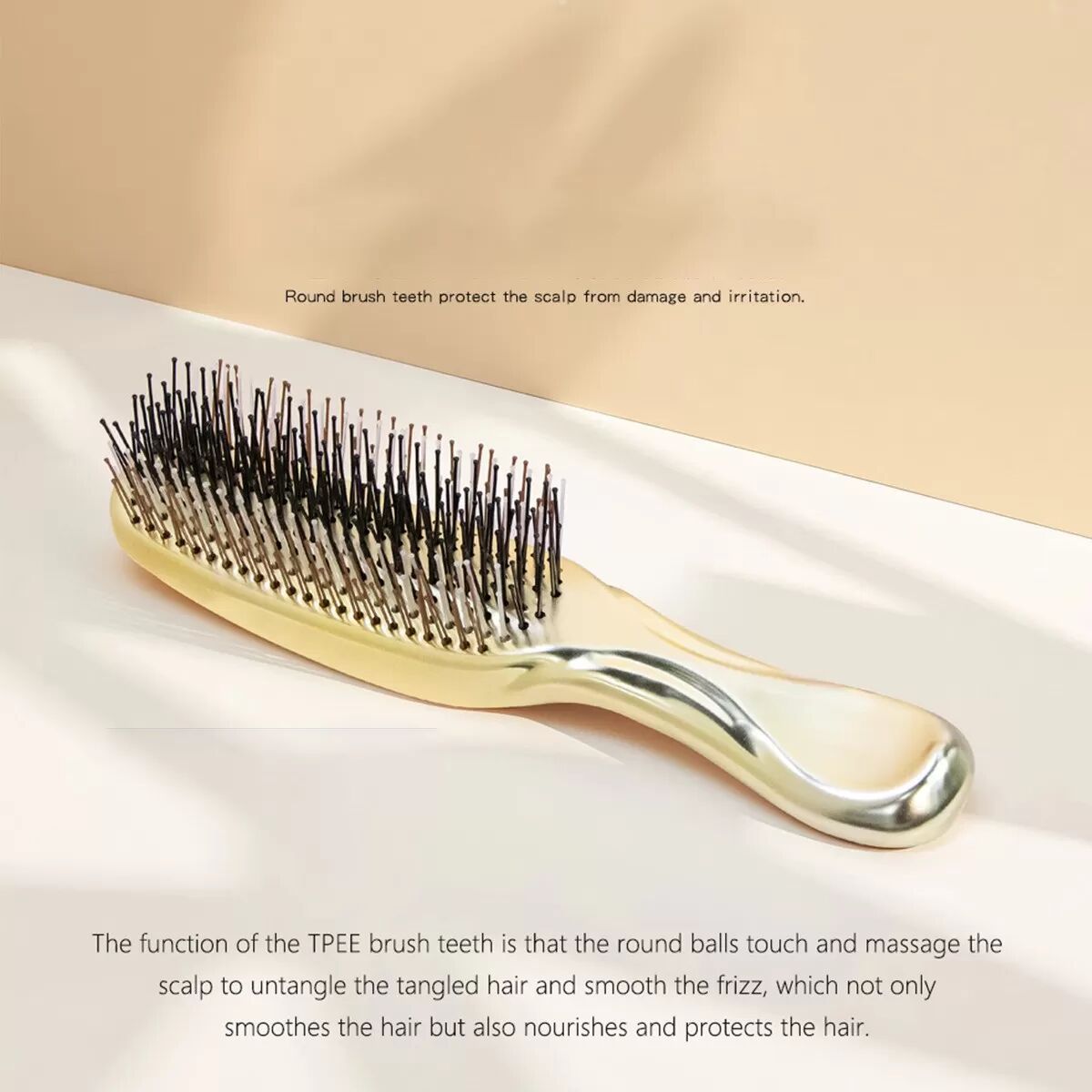 INF Zeus Massagekamm – Kopfhaut Reinigungs- und Entwirrungsbürste, Nass- & Trockenanwendung, Tragbar