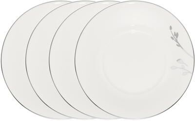 "Noritake Birchwood Set of 4 Saucers, 6"""
