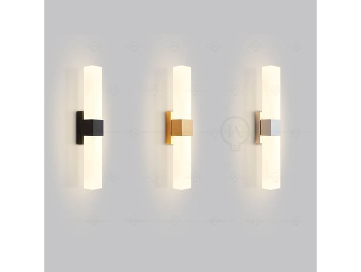 Luminaire mural minimaliste moderne pour salon, style nordique, pour escalier, couloir, chambre à coucher, tête de lit, avec miroir circulaire en verre