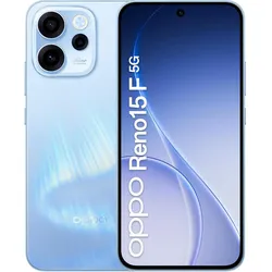 OPPO RENO 15 F 5G DS 8+256 VOD AURORA BLUE (256 GB, Aurora Blue, 6.57", Dual SIM, 5G), Smartphone, Blau