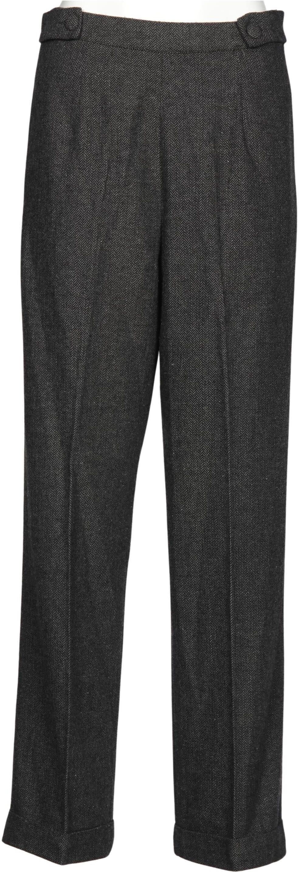 Banned Damen Stoffhose, Grau, Gr. M, Synthetik - Second Hand