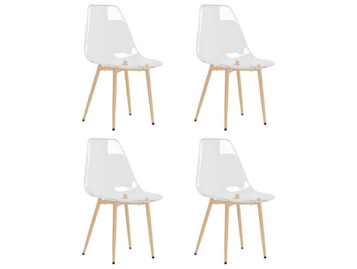 BONNE&13076 Chaises à manger lot de 4 Transparent PET(VIDAXL)