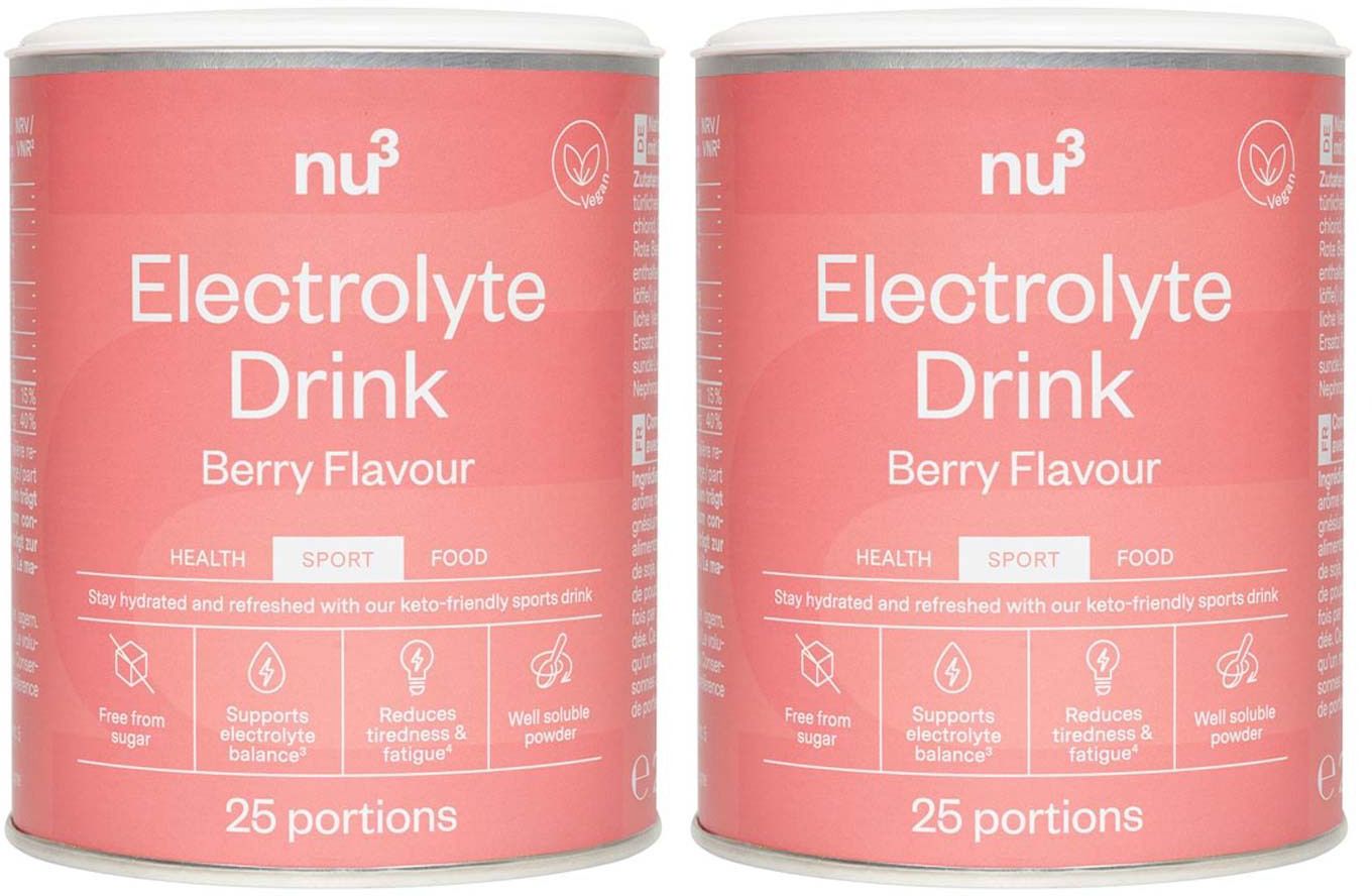 nu3 Elektrolyte Drink Berry Doppelpack 2x250 g Pulver