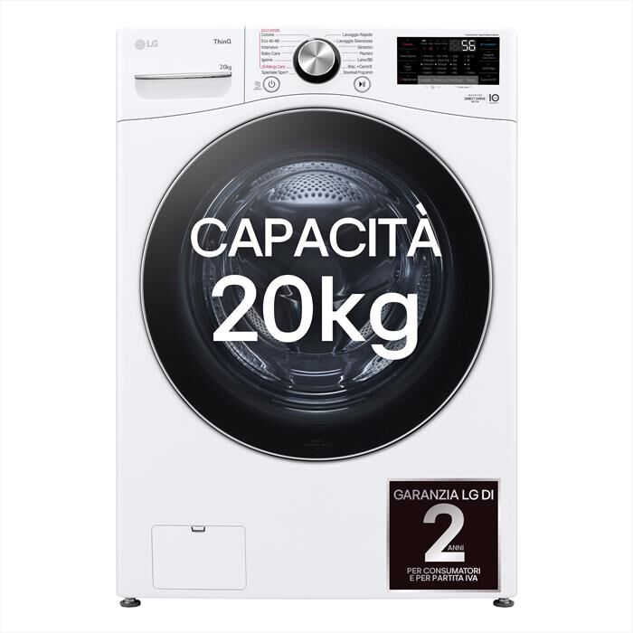 LG Lavatrice Ai Dd F0p3020tswc Xl 20kg Classe B-bianco