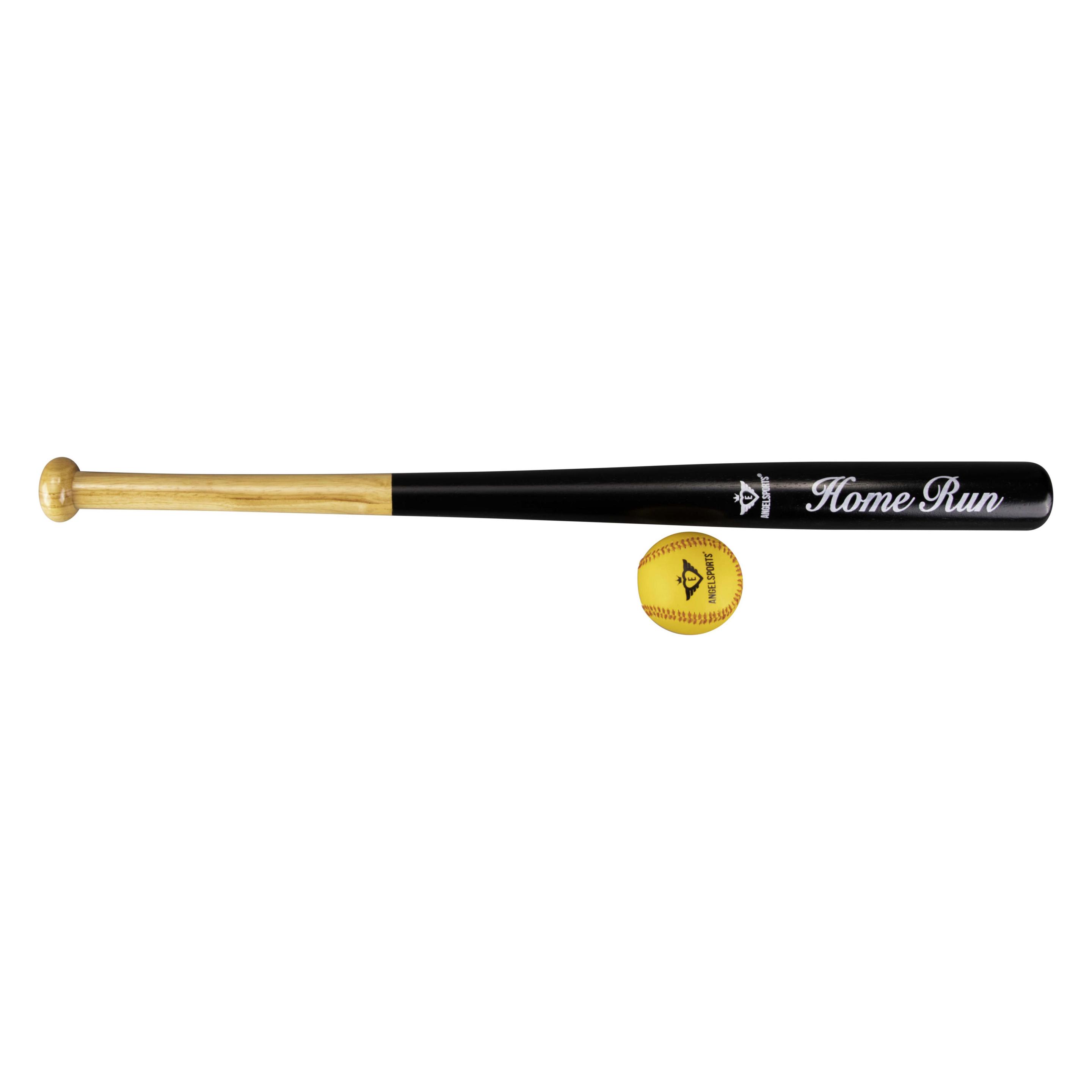 Engelhart Baseballschläger 28" mit Ball auf Blisterkarte - Natur/Schwarz (28") (080016)