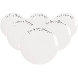 Villeroy & Boch Multipack Statement Fruehstuecksteller Amazing not perfect - 6 Stück, Teller, Weiss