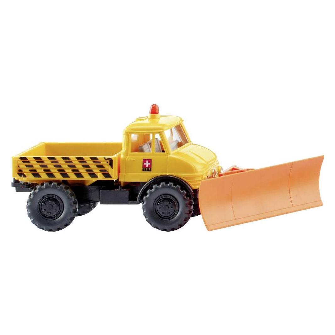 Wiking Unimog U 406 mit Schneepflug PTT (0371 10)