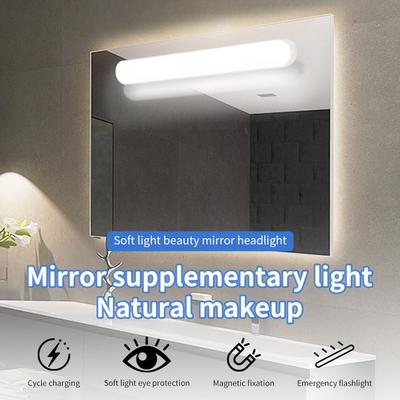 Perfect Picks Market Rechargeable LED Mirror Light Magnetic Closet Lamp For Makeup And Reading white