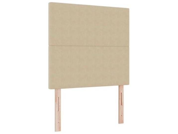 Makastle Kopfteil 90x128 cm Cordstoff Beige Höhenverstellbar 118/128 cm