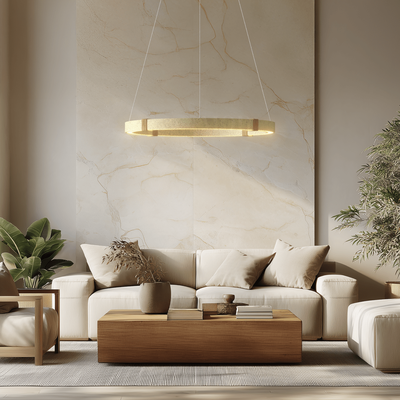 Arabella   Travertine Stone Chandelier   Warm White (3000k)   Bedroom Lighting   Living Room Lighting   MOD LIGHTING