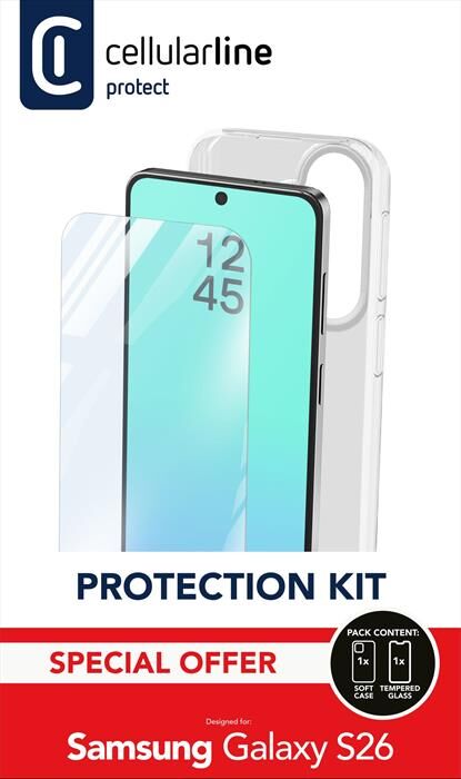 Cellular Line Kit Di Accessori Per La Protezione Di Galaxy S26-trasparente