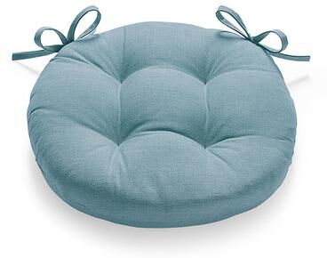 "16"" Sunbrella Round Seat Cushion - Tufted, Tufted/Horizon - Grandin Road"