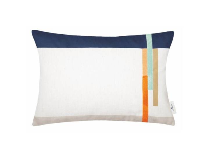 Tom Tailor Zierkissenbezug Bricks navy blau Polyester B 40 T 60 cm