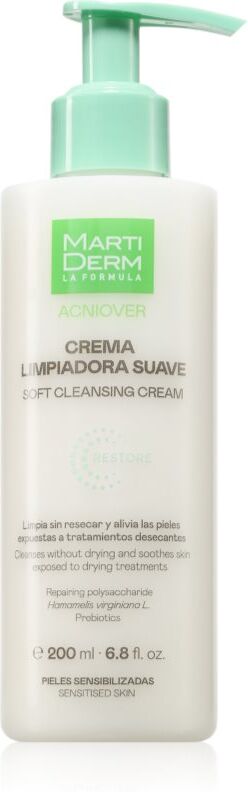 MartiDerm Acniover Soft Cleansing Cream cleansing cream for sensitive acne-prone skin 200 ml
