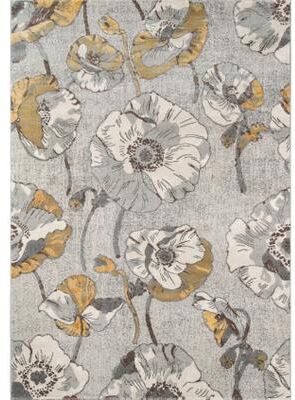 Momeni Luxe Polyester Blend Floral Area Rug