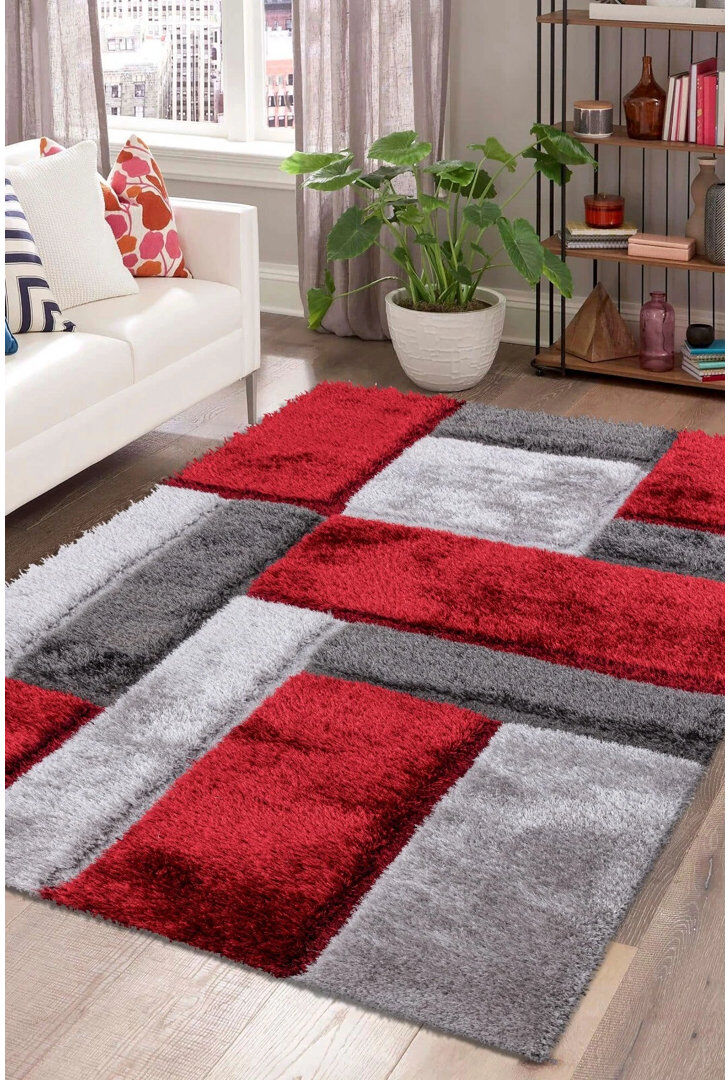 Metro Zonic Red Red Rectangle 80 x 150 cm