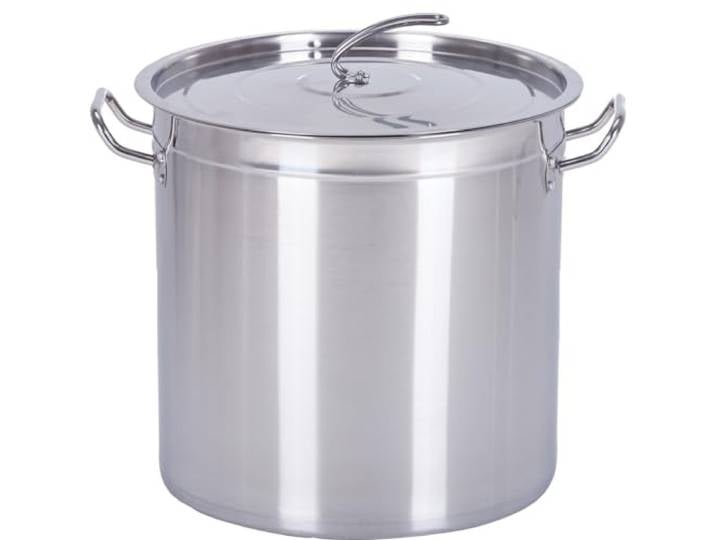 HOOZ Gastronomie Kochtopf Suppentopf - 15 bis 270 Liter Edelstahl Kochtöpfe - ideal geeignet für alle Herdarten & große Küchen - Gastro Topfset (170L)