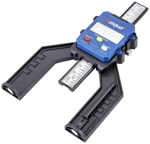 Dasqua 2605-0015 Digitaler Tiefenmesser mit Magnet mit digitaler Anzeige Messbereich: 0-80 mm, Auflösung: 0,05mm