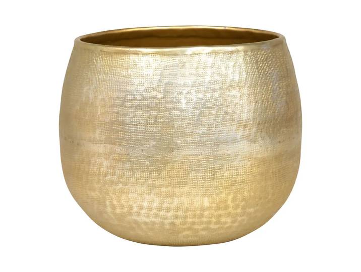Übertopf Net, Edy&liv, champagner, Aluminium