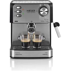 Haeger CM-85B.011A, Kaffeevollautomat, Schwarz, Silber