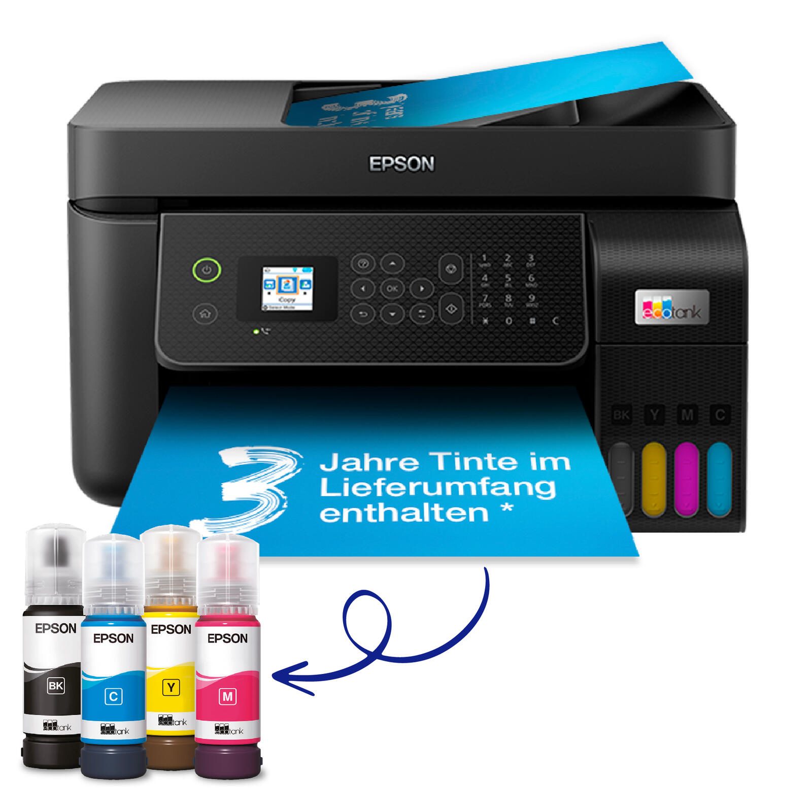 Epson EcoTank ET-4800 A4-Tintentank-Multifunktionsdrucker C11CJ65402