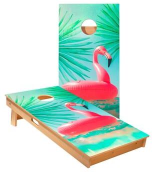 Skip's Garage Inflatable Flamingo Cornhole Boards