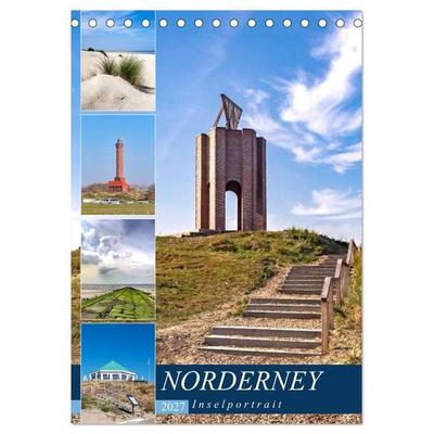 Norderney Inselportrait (Tischkalender 2027 DIN A5 hoch), CALVENDO Monatskalender
