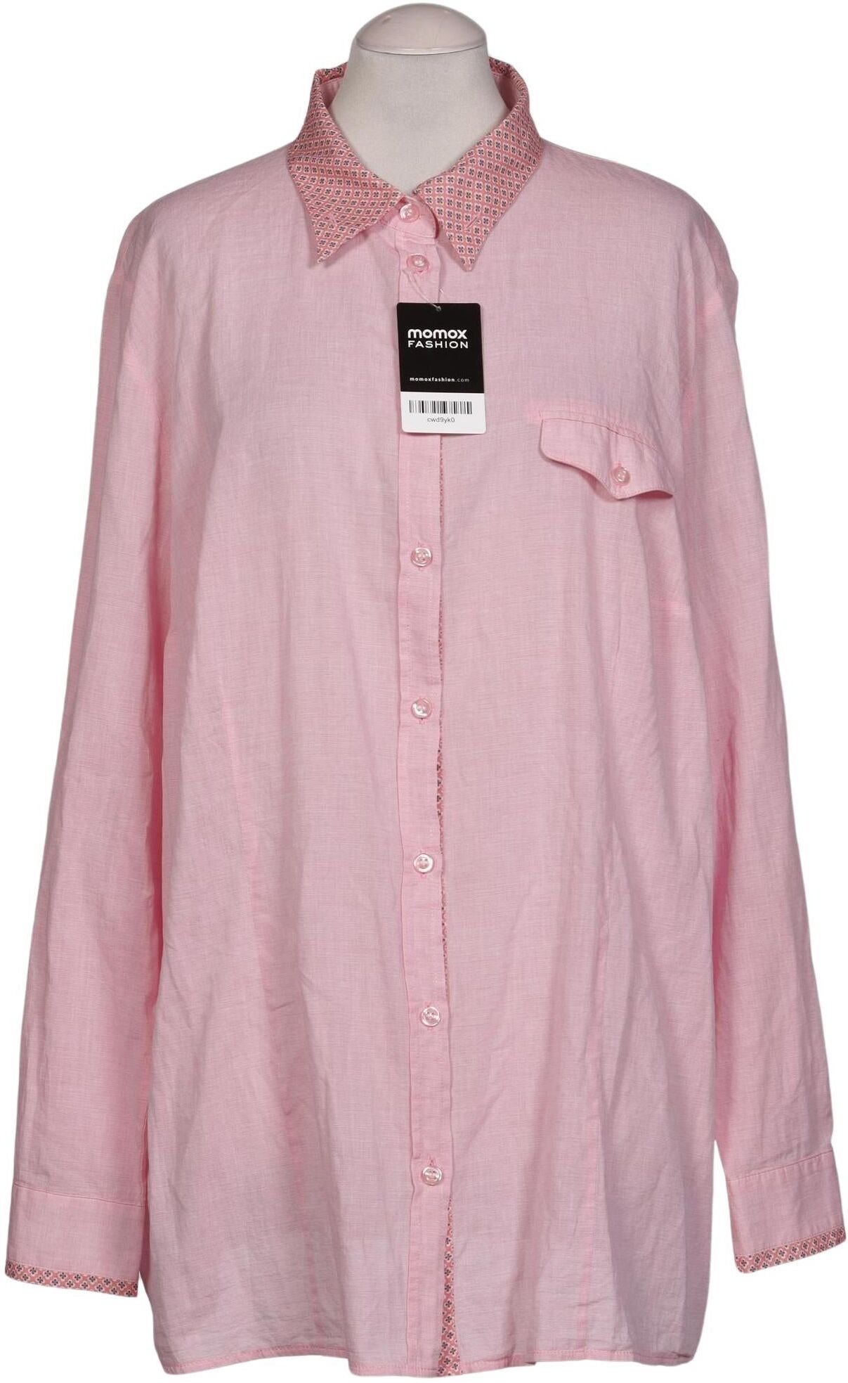 Ulla Popken Damen Bluse, Pink, Gr. M, Baumwolle - Second Hand