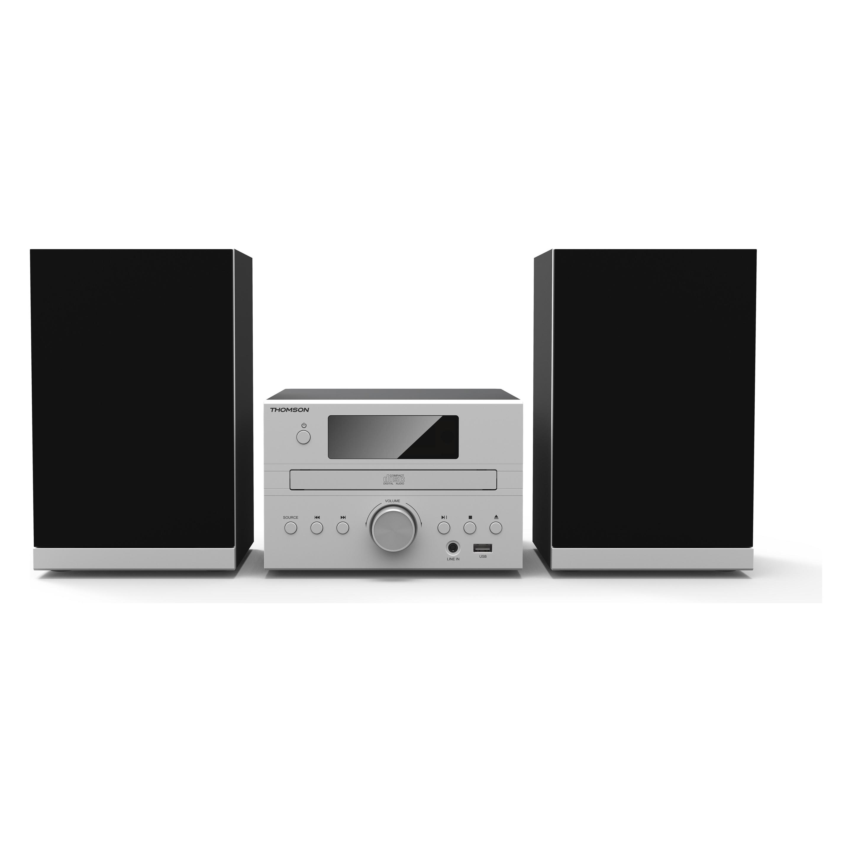 Thomson MIC122BT Home-Stereoanlage Heim-Audio-Mikrosystem (FM, Bluetooth) (MIC122BT)