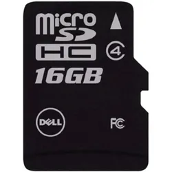 Dell MICROSDHC/SDXC 16GB (16 GB, microSDHC), Speicherkarte, Schwarz