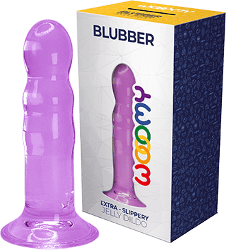 WoOomy Blubber Dildo Jelly - 16 cm - Violet