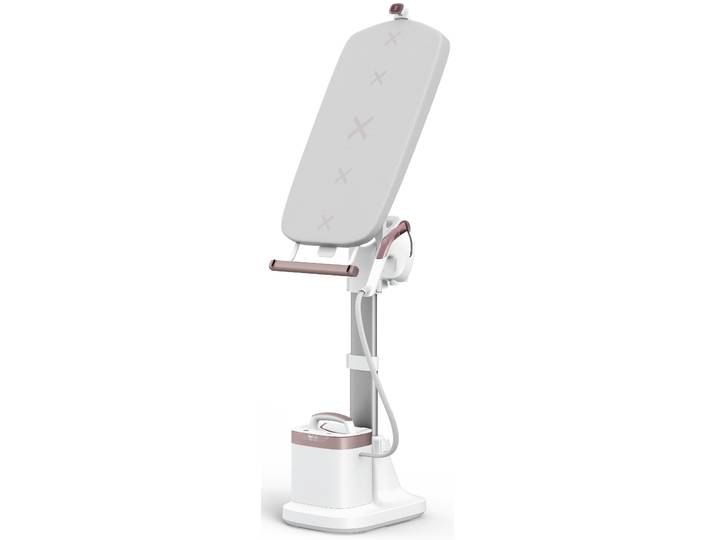 TEFAL Dampfglätter Ixeo Vision, All-in-One Dampfbügellösung, Multipositionsbrett , zimtrosa, B:55cm H:170cm T:44cm, Bügeleisen, integrierte LED-Technologie, abnehmbare Basis, platzsparend, QT1811, Dampfglätter