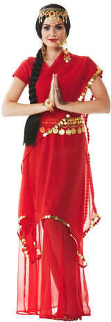 buttinette Bollywood-Rock "India", rot