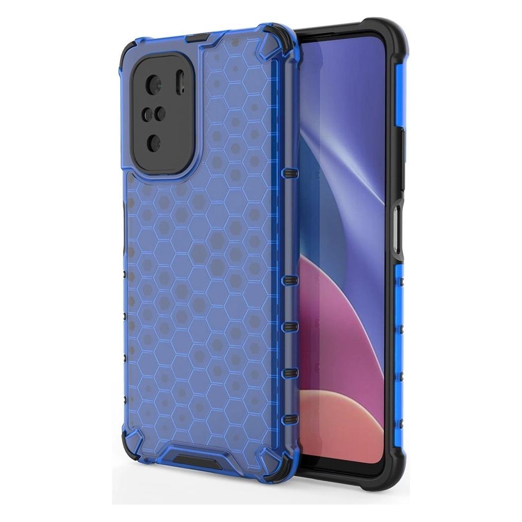 Hurtel Honeycomb Case armor cover with TPU Bumper for Xiaomi Redmi K40 Pro+ / K40 Pro / K40 / Poco F3 blue (Xiaomi Poco F3, Xiaomi Redmi K40, Xiaomi Redmi K40 Pro, Xiaomi Redmi K40 Pro+) (1404978613)