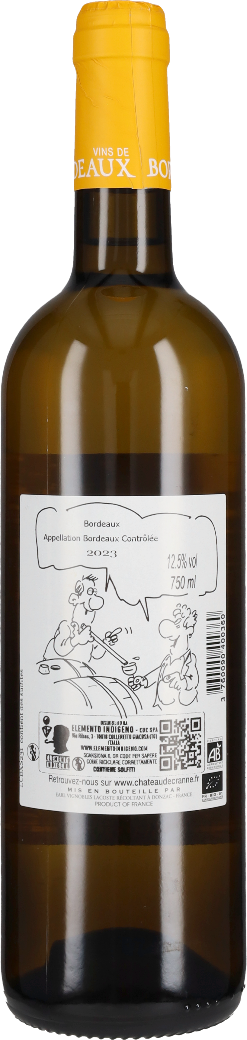 Château De Cranne Bordeaux Blanc 'Jardiner' Chateau de Cranne 2025