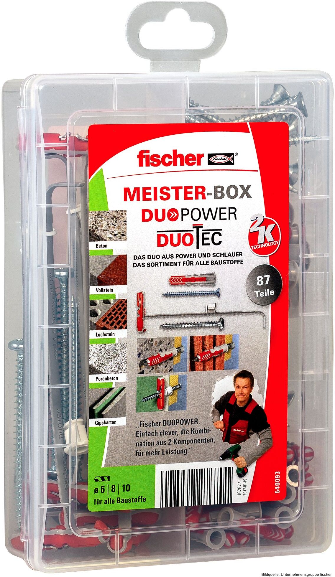 fischerwerke fischer Meister-Box DuoPower / DuoTec + Schraube