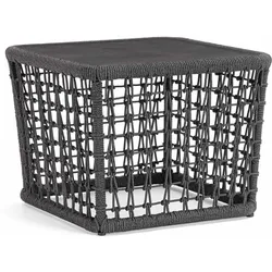 Gartencouchtisch Kollar aus Aluminium, modern, quadratisch, anthrazit, pflegeleicht