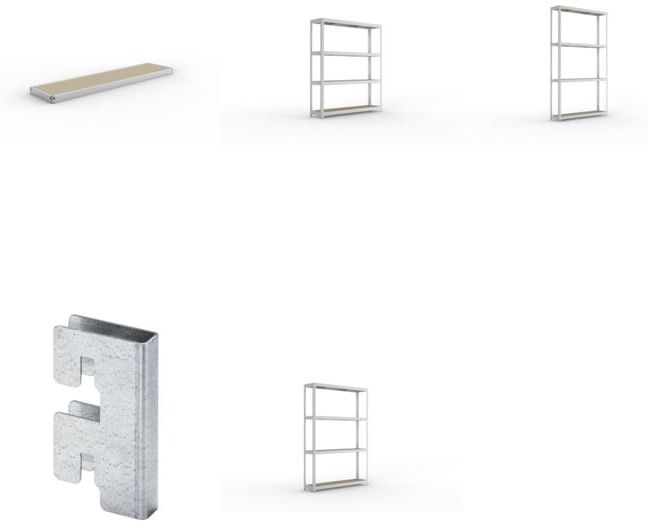 Set META-Regalbau GmbH& Co. KG SPEED-RACK Zusatzfachebene 1700x400 mm in...