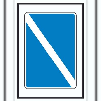 HB-Druck Ende eines Gebots oder Verbots Symbol A6 (105x148mm)