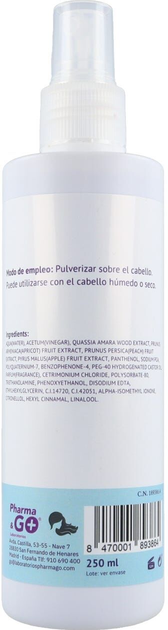 Laboratorios Pharma & Go Pharma & Go Vinagre de Quassia Repelente de Piojos 300ml