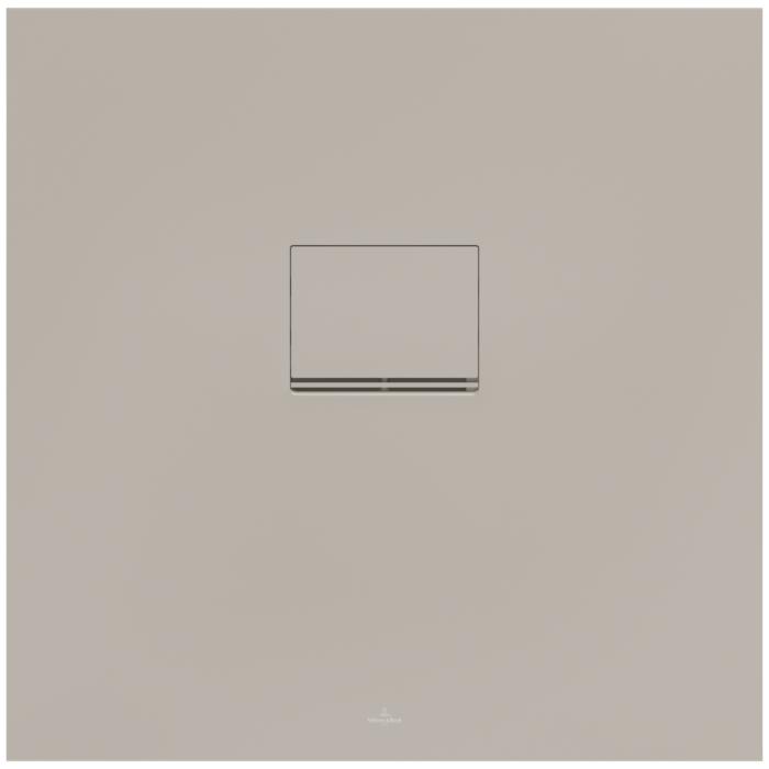 Villeroy und Boch Squaro Infinity Duschwanne UDQ8080SQI1IVAL 80 x 80 x 4 cm, almond, für flächenbündige Installation