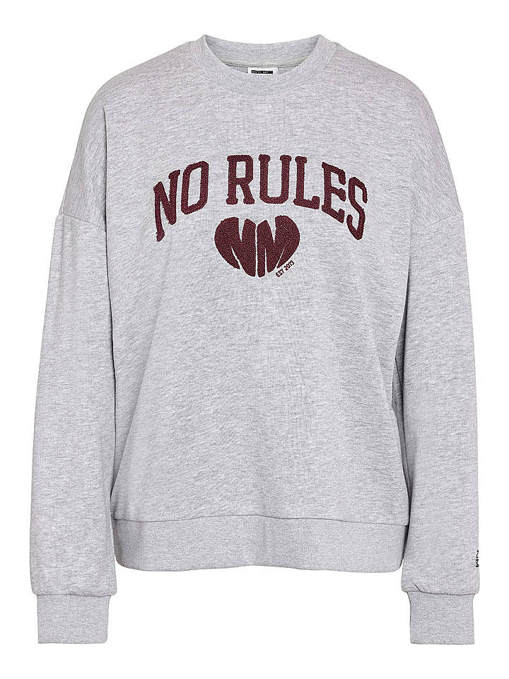Noisy may Sweatshirt "Soco" in Hellgrau - L