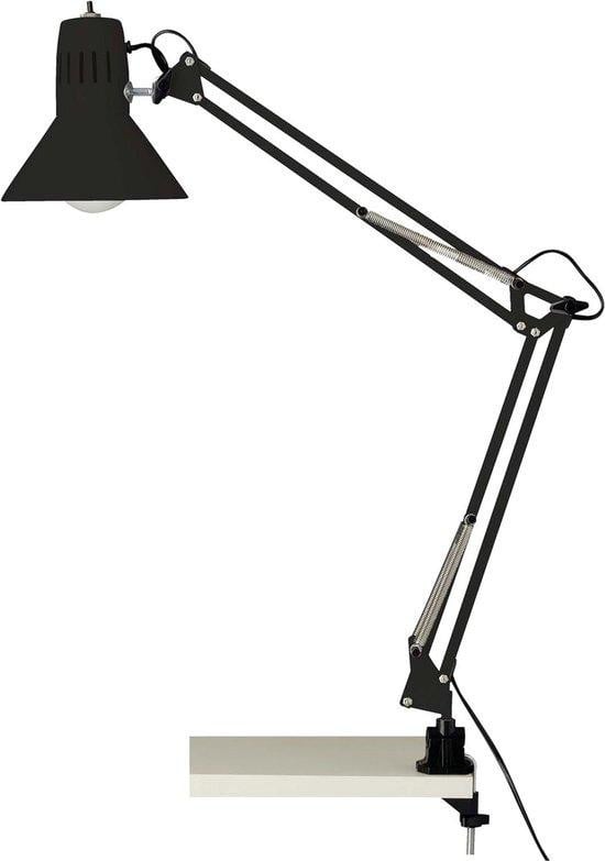 Brilliant LED Bureaulamp met Klem voor Lezen en Werkzaamheden, Zwart
