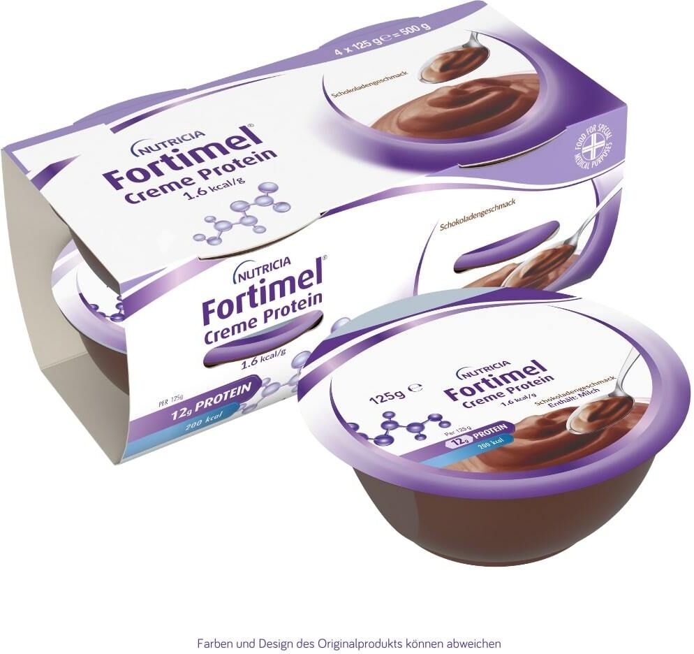 Fortimel Creme Protein Schokolade 4x125 g Flüssigkeit