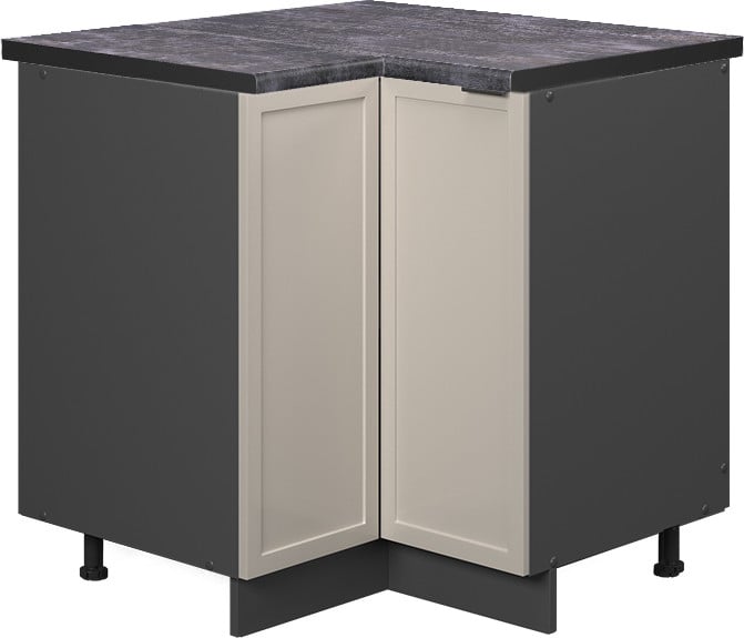 Vicco Fame-Line Hoekkast GrijsBeige en Antraciet Model 50264